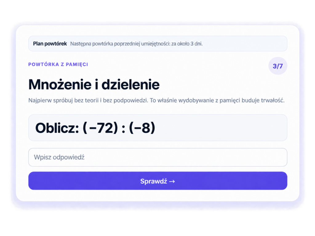 Powtórka w R8 sprawdzająca wiedzę po czasie